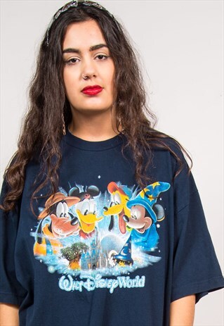 BLUE DISNEY WORLD T-SHIRT