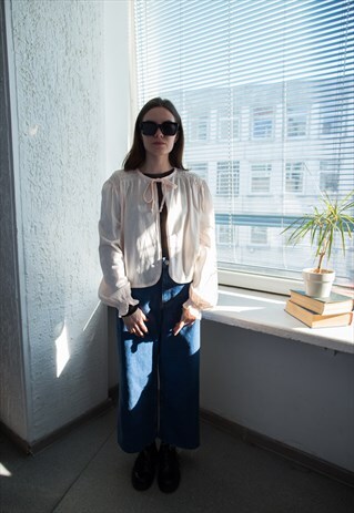 VINTAGE 80'S PINK PASTEL COTTON JACKET