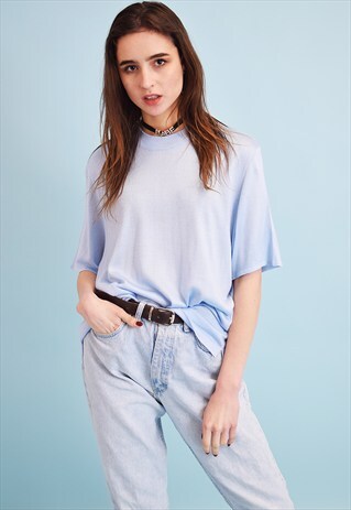 90'S RETRO EGGSHELL MOD STYLE KNITTED TURTLENECK PASTEL TOP