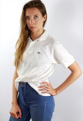 LACOSTE POLOSHIRT WHITE POLO SHIRT LACOSTE 90S