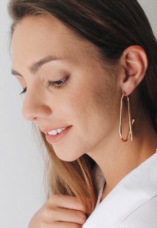 BORBOLETA LINEOLA GOLD EARRING
