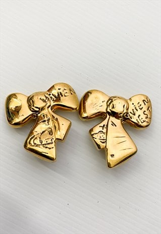VINTAGE Y2K CLIP BOWS EARRINGS