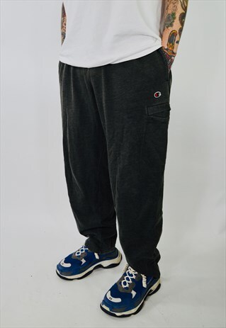VINTAGE CHAMPION EMBROIDERED JOGGERS NON CUFFED