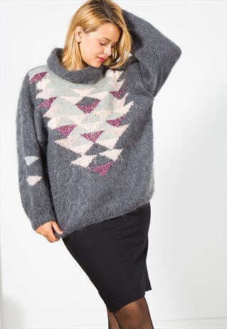 ON SALE VINTAGE 80S CLASSIC KNITWEAR JUMPER / S0048
