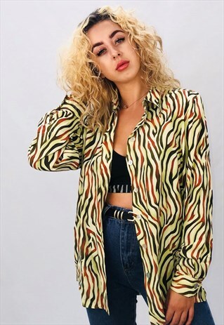 VINTAGE OVERSIZED PATTERN SHIRT