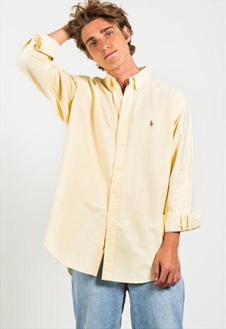 VINTAGE 80S CLASSIC POLO RALPH LAUREN SHIRT / 4952