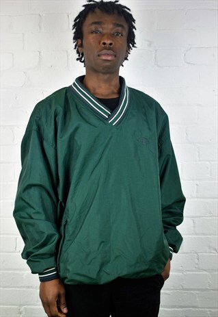 VINTAGE 90'S CHAMPION NYLON PULLOVER JACKET