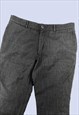 GOLF GREY GREEN PIN STRIPE WOOL TROUSERS