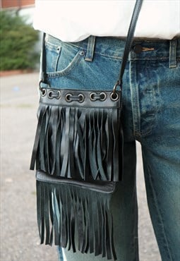 y2k Vintage Dolce & Gabbana fringes shoulder bag