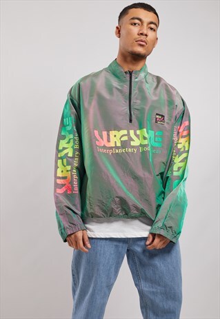 VINTAGE 1/4 ZIP WINDBREAKER JACKET