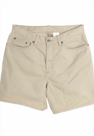 1990S LIGHT BROWN DENIM SHORTS - W28