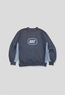 Vintage 00s Nike Embroidered Logo Sweatshirt in Blue
