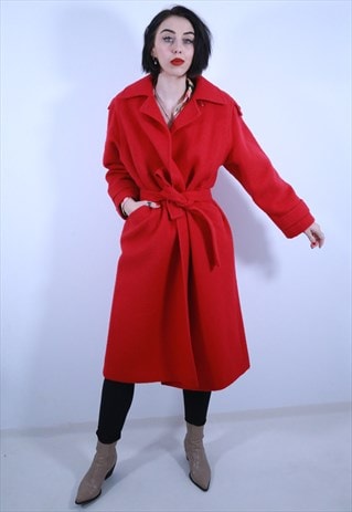 RED WINDSMOOR ROBE COAT
