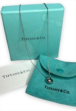 Tiffany necklace Elsa Peretti nuggest bean chain 925 silver