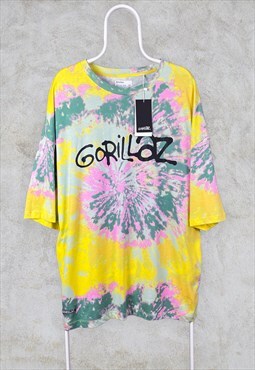 Gorillaz x Bershka Tie Dye T-Shirt Graphic XL
