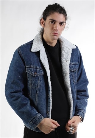 VINTAGE LEVI'S SHERPA LINED DENIM JACKET