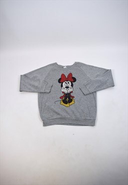 Vintage 90s Disney Grey Minnie Mouse Sweatshirt
