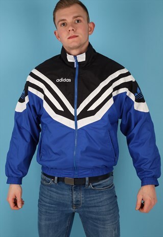 VINTAGE ADIDAS WINDBREAKER JACKET IN MULTICOLOUR NJ507B