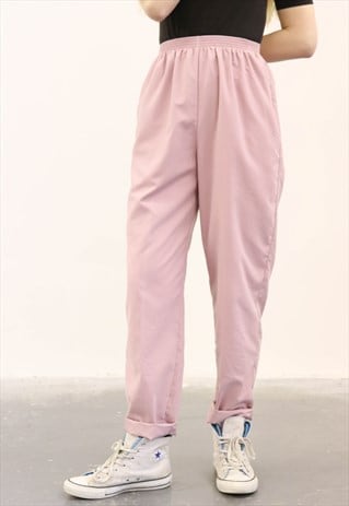 VINTAGE 1990S PINK HIGH-WAISTED TROUSER