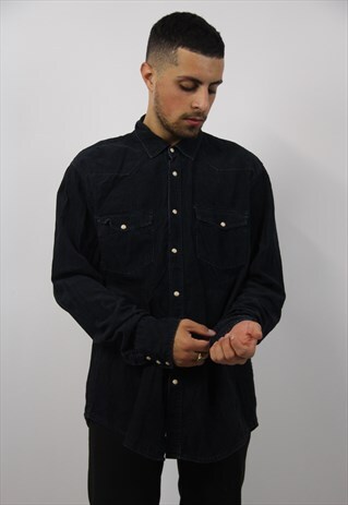 VINTAGE H&M NAVY CORD SHIRT