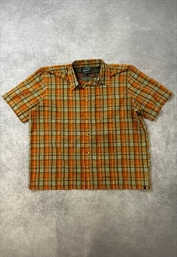 Woolrich Shirt Short Sleeve Checked Patterned Shirt