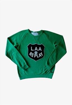 Vintage Replay LAA Crest Spell Out Logo Sweatshirt