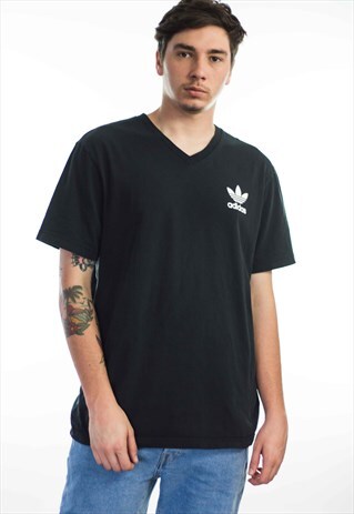 VINTAGE ADIDAS LOGO T-SHIRT 90S XL 8.2