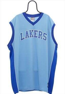 Vintage Majestic NBA LA Lakers Blue Basketball Jersey Womens