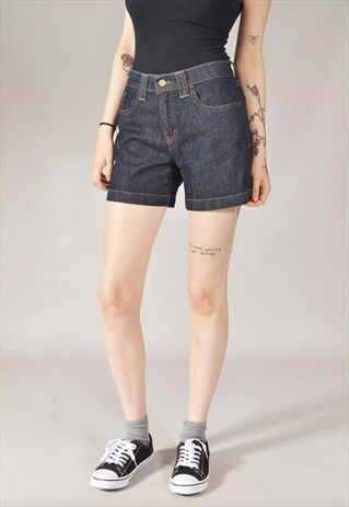VINTAGE LEVI'S 515 DENIM SHORTS DARK BLUE