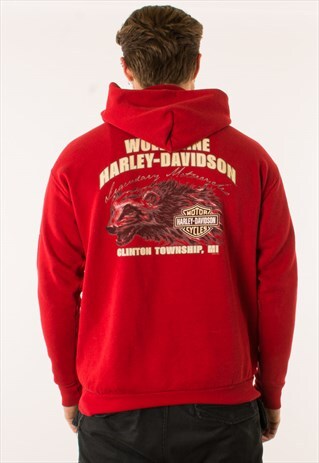red harley davidson hoodie
