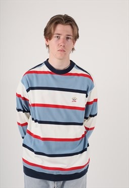 00s Y2K Paul & Shark stripe sweatshirt 