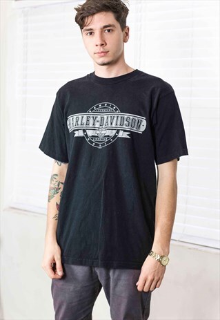 VINTAGE HARLEY-DAVIDSON T-SHIRT LOGO 90S L 9.3
