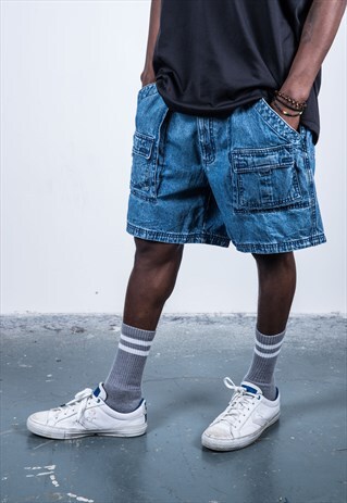 VINTAGE 1990S BLUE DENIM SHORTS