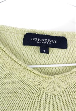 Vintage Burberry Jumper in Green M