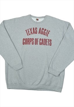 Vintage Texas Aggie Corp of Cadets Sweater Grey XXL