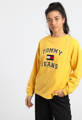 90S TOMMY HILFIGER EMBROIDERED LOGO SWEATSHIRT