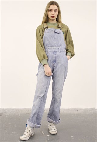 VINTAGE BLUE DENIM DUNGAREES