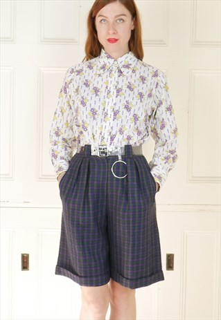 90S VINTAGE CULOTTES SHORTS TWEED