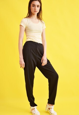 90'S RETRO REGULAR WAIST CLASSIC CUT TROUSERS