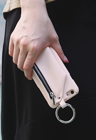 COIN PURSE FUNCTIONAL PHONE CASE - PINK