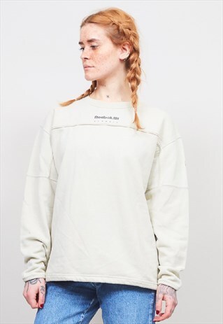 VINTAGE 90'S REEBOK PALE GREEN/BEIGE SWEATER