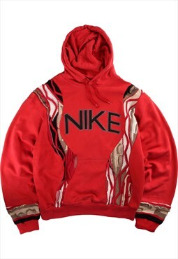 REWORK 90's Nike Hoodie COOGI Spellout Red Large