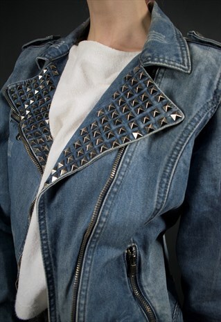 STUDDED DENIM JACKET