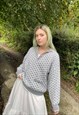 Vintage Size XL Chunky Knitted Jumper in Grey