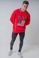 VINTAGE USA FLAG GRAPHIC SWEATSHIRT IN RED LARGE