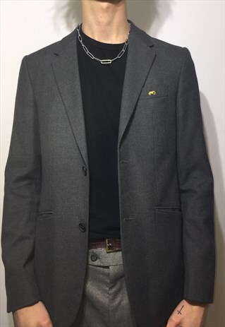 VINTAGE 90' OLDSCHOOL OVERSIZE COOL GREY JACKET