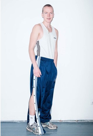 VINTAGE POP UP BUTTONS JOGGERS / 1990S