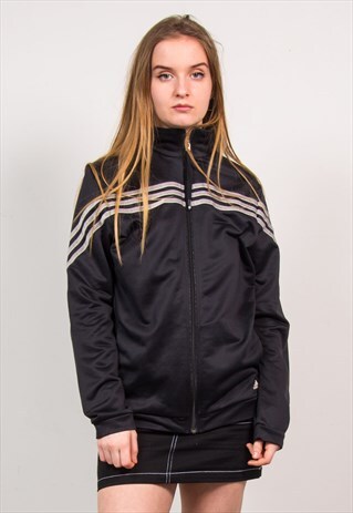 ADIDAS BLACK TRACKSUIT JACKET