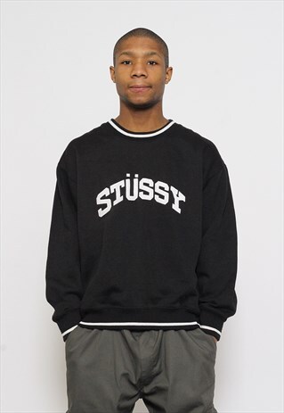 VINTAGE STUSSY CREW NECK SWEATSHIRT