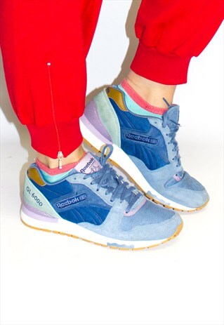 RETRO PURPLE SUEDE REEBOK CLASSIC GL6000 TRAINERS